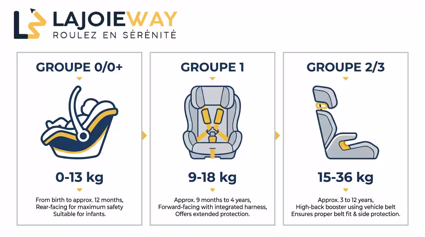 Car seat categories by age