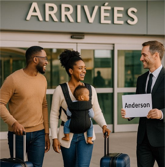 Airport transfer booking with car seats