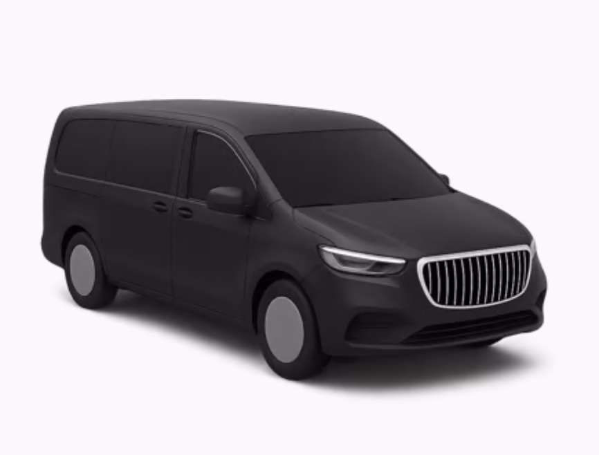 Large family group Mercedes van
